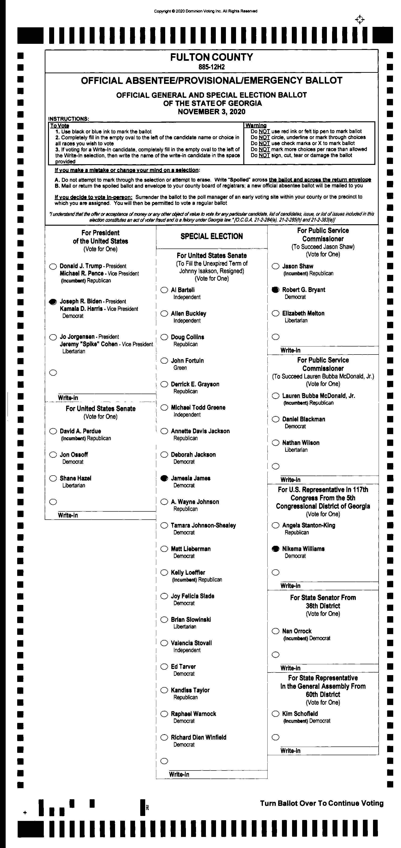 Doubled Ballot